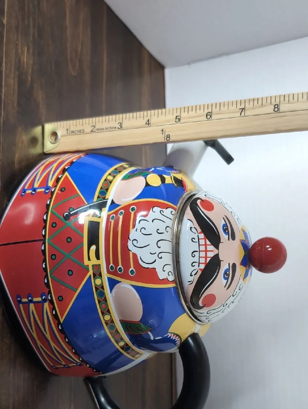 Vintage Roshko Nutcracker Tea Kettle Christmas Decor Kitchen